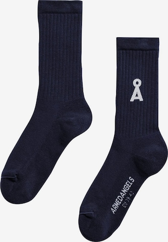 Chaussettes 'SAAMUS BOLD' ARMEDANGELS en bleu : devant