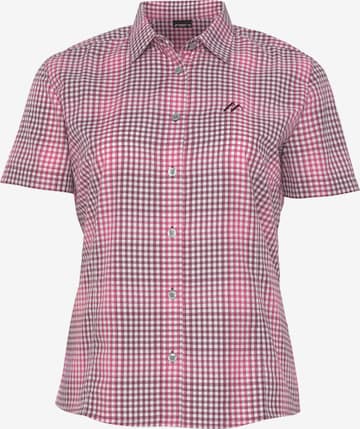 Maier Sports Athletic Button Up Shirt in Pink: front