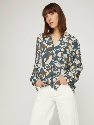 TOM TAILOR Blouse in Blue