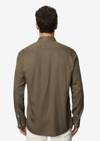 Marc O'Polo Regular fit Button Up Shirt in Brown