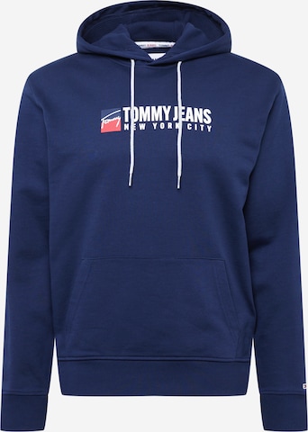 Tommy Jeans كنزة رياضية بلون أزرق: الأمام