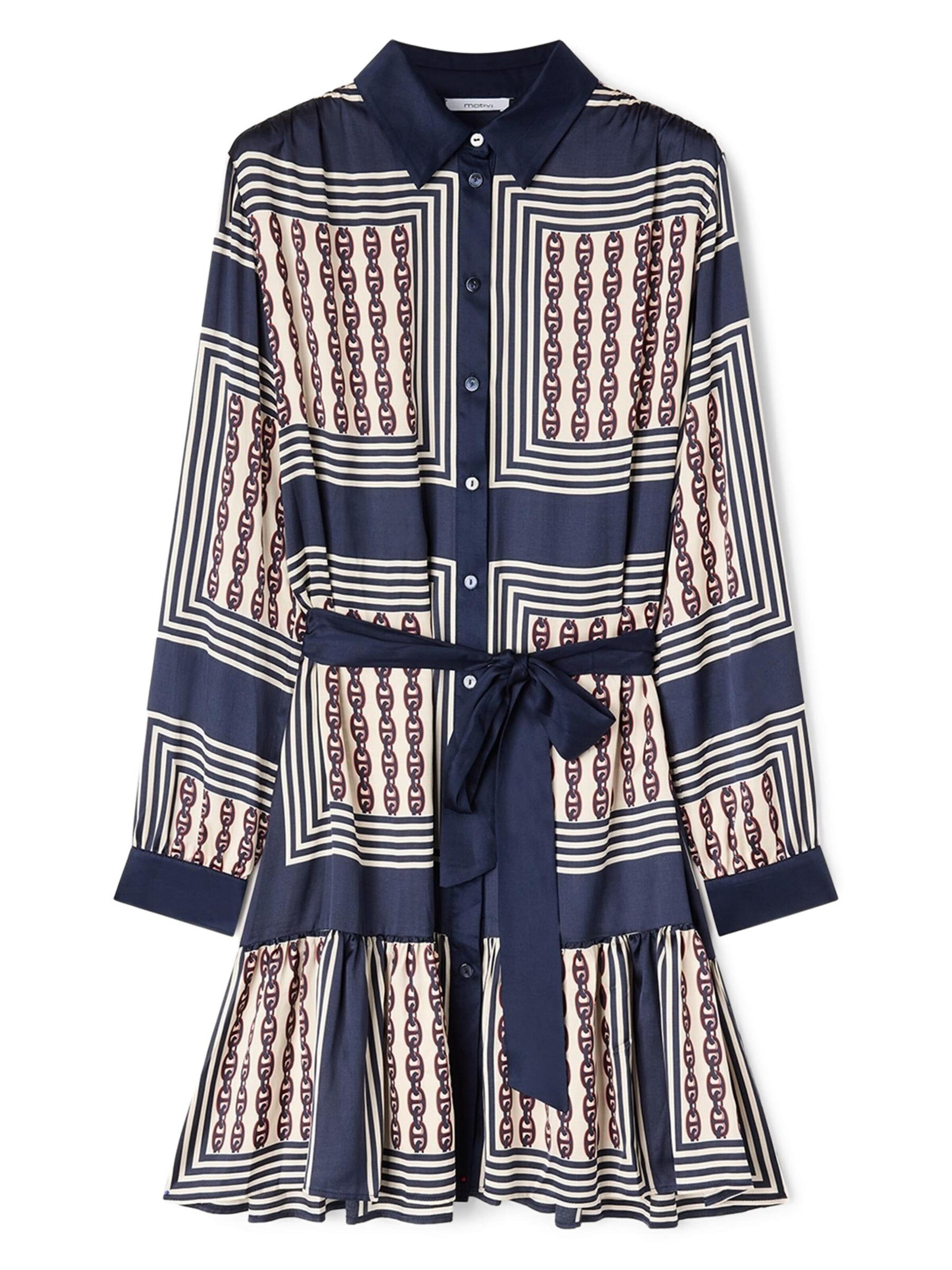 MOTIVI Shirt dress in Blue: front