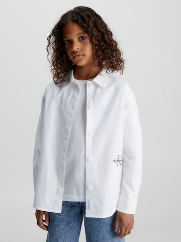 Chemisier Calvin Klein Jeans en blanc : devant