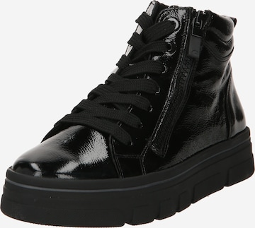 ARA Lace-Up Ankle Boots in Black: front