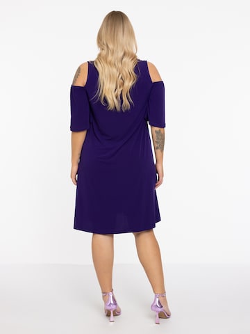 Yoek Dress in Purple
