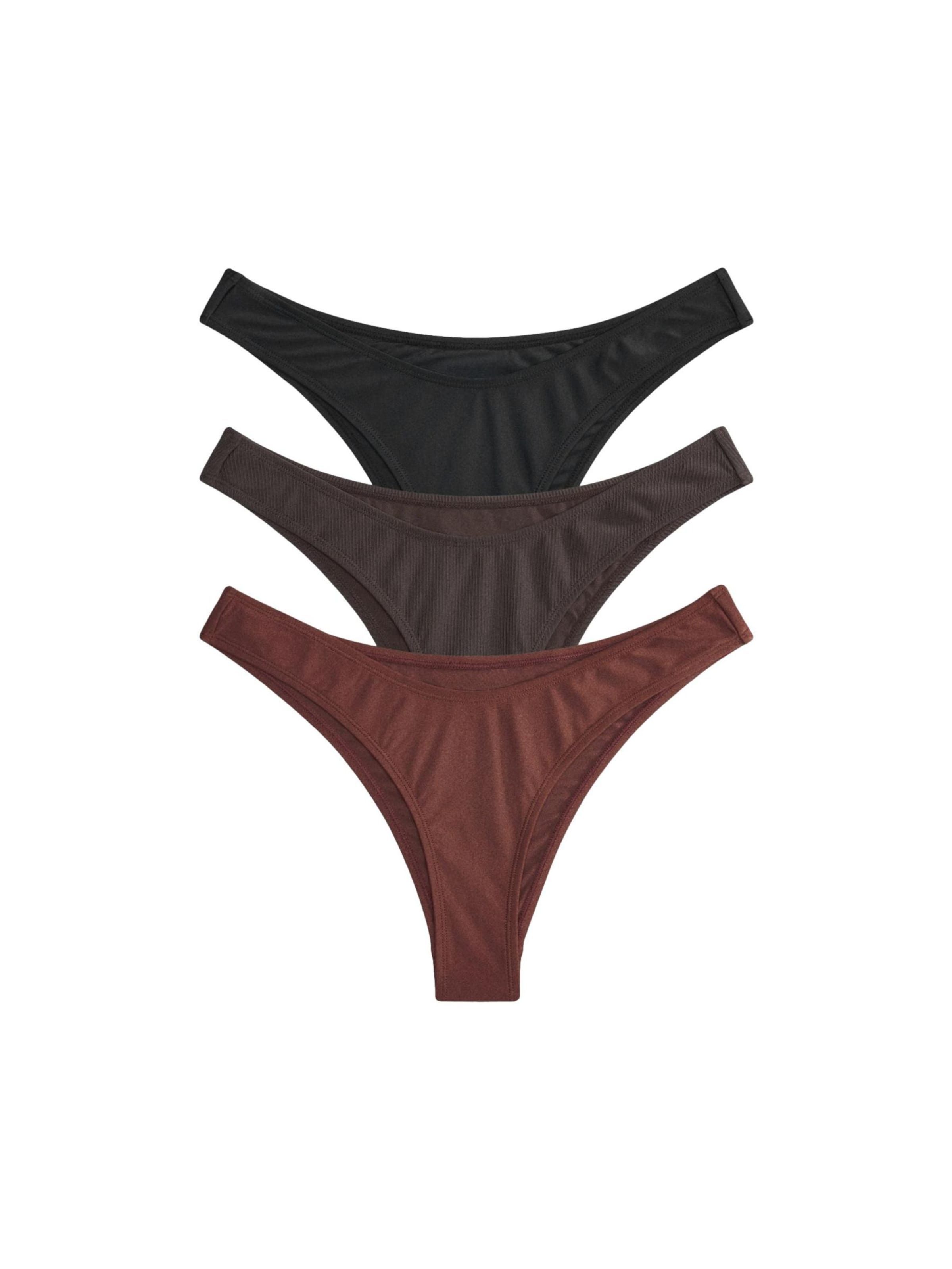 The Set Bikini hlačke | čokolada / mokka / črna barva, Prikaz izdelka