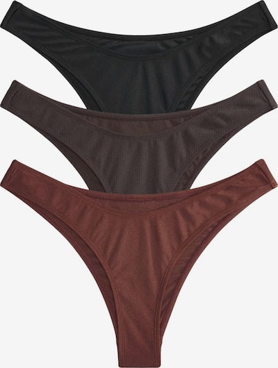 The Set Bikini donji dio u čokolada / moka smeđa / crna, Pregled proizvoda