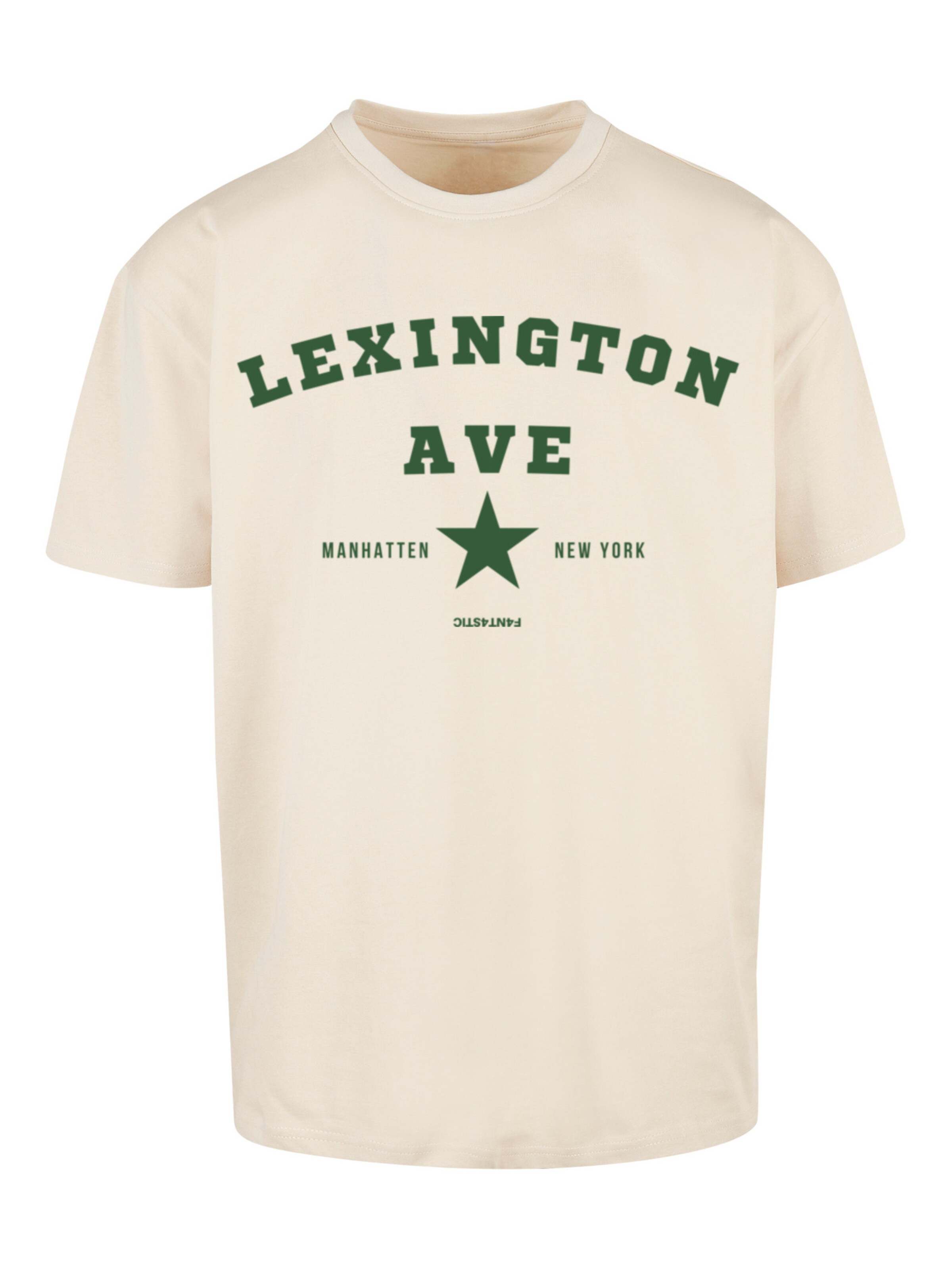 F4NT4STIC Shirt 'Lexington Ave' in Beige: voorkant