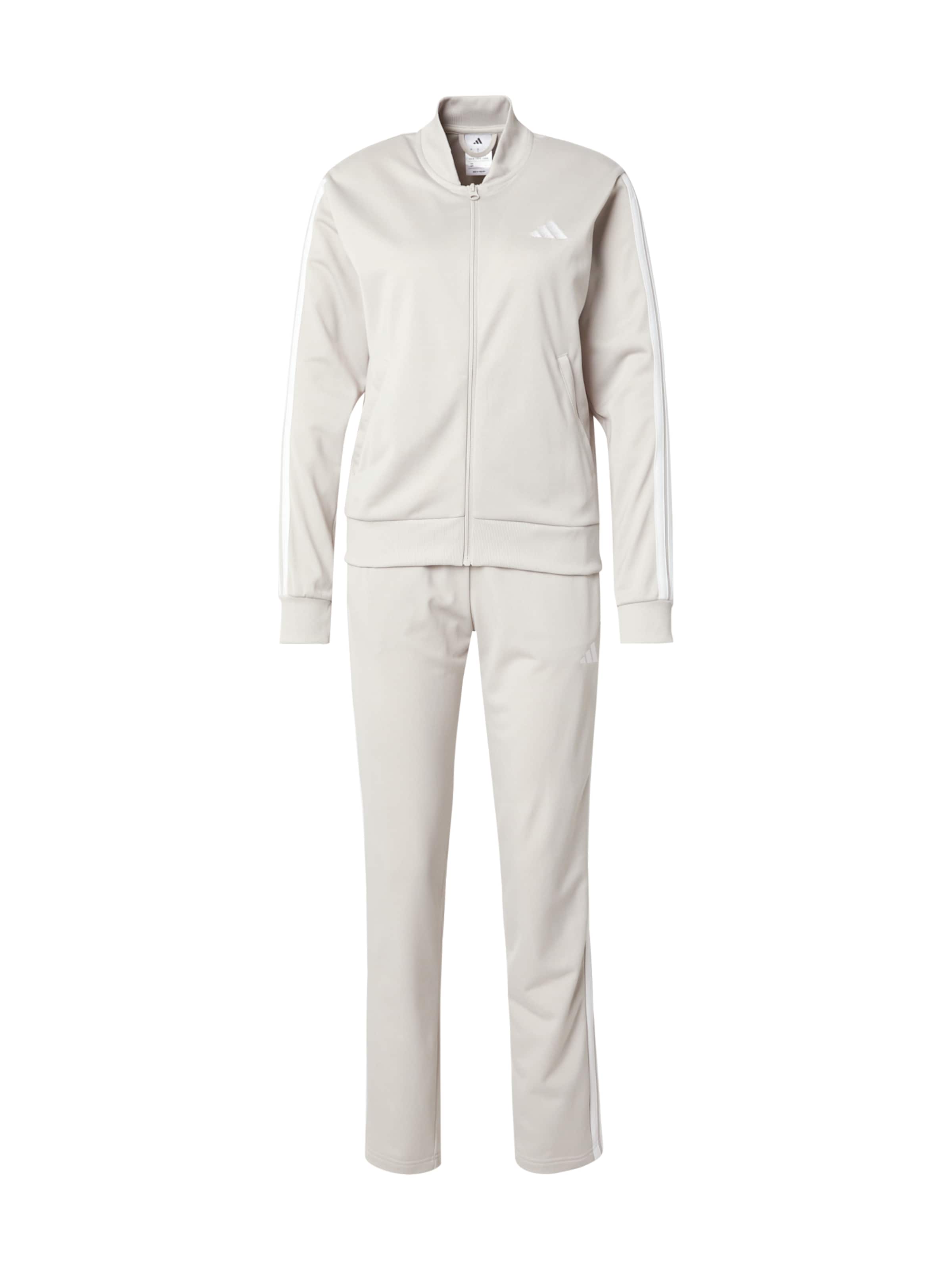 ADIDAS SPORTSWEAR Športna trenirka 'Essentials' | greige / bela barva, Prikaz izdelka