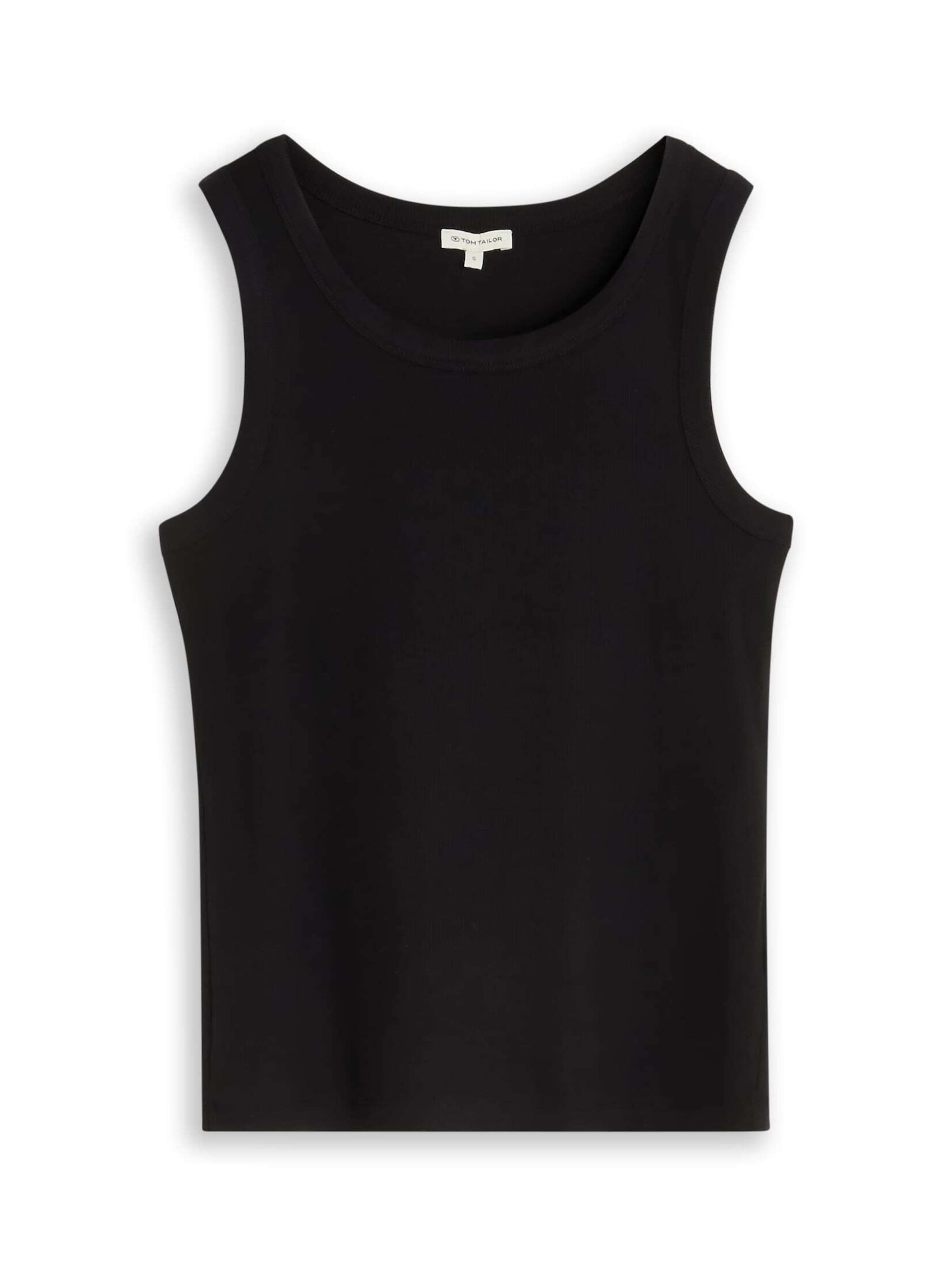 TOM TAILOR Top in Zwart: voorkant