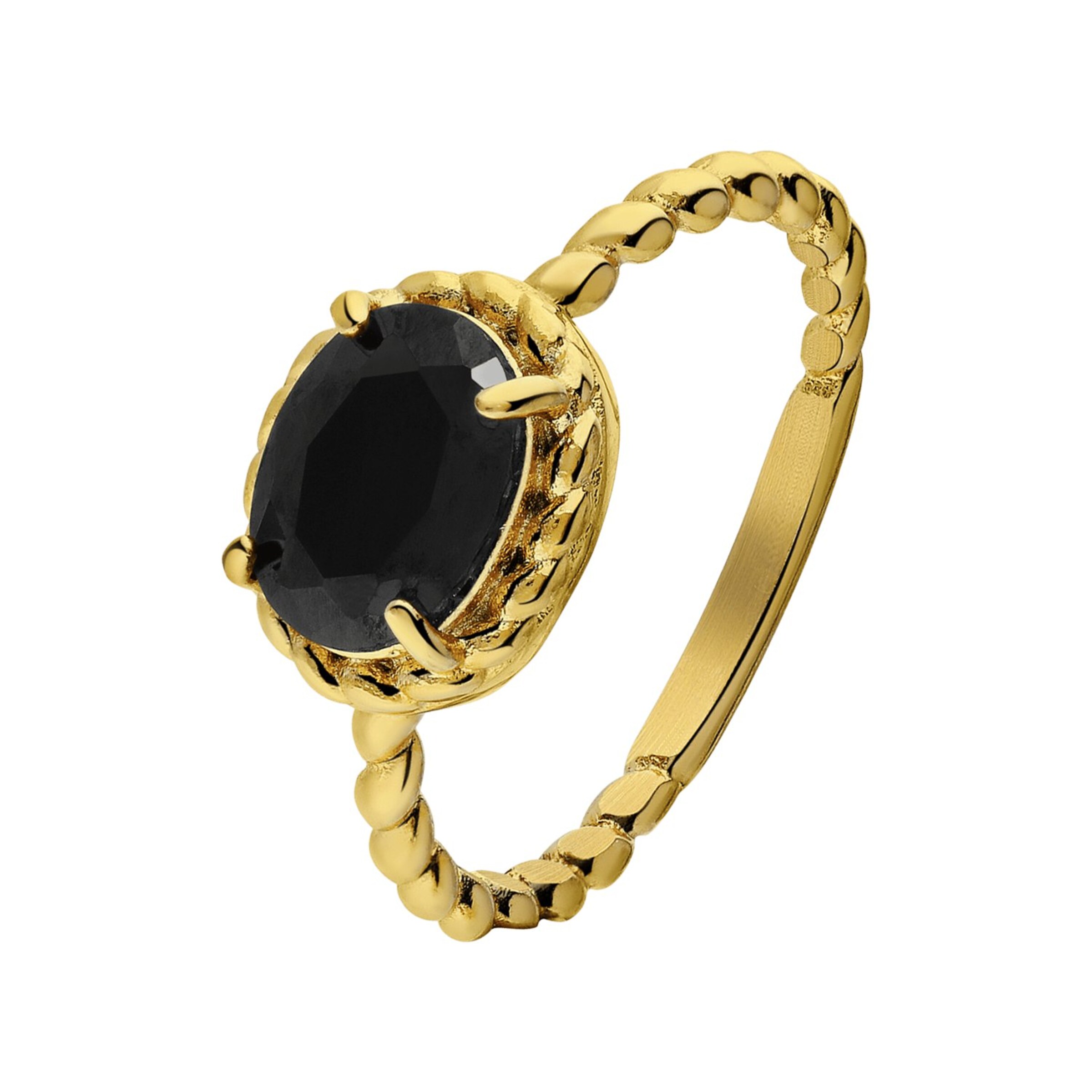 Lucardi Ring in Goud: voorkant