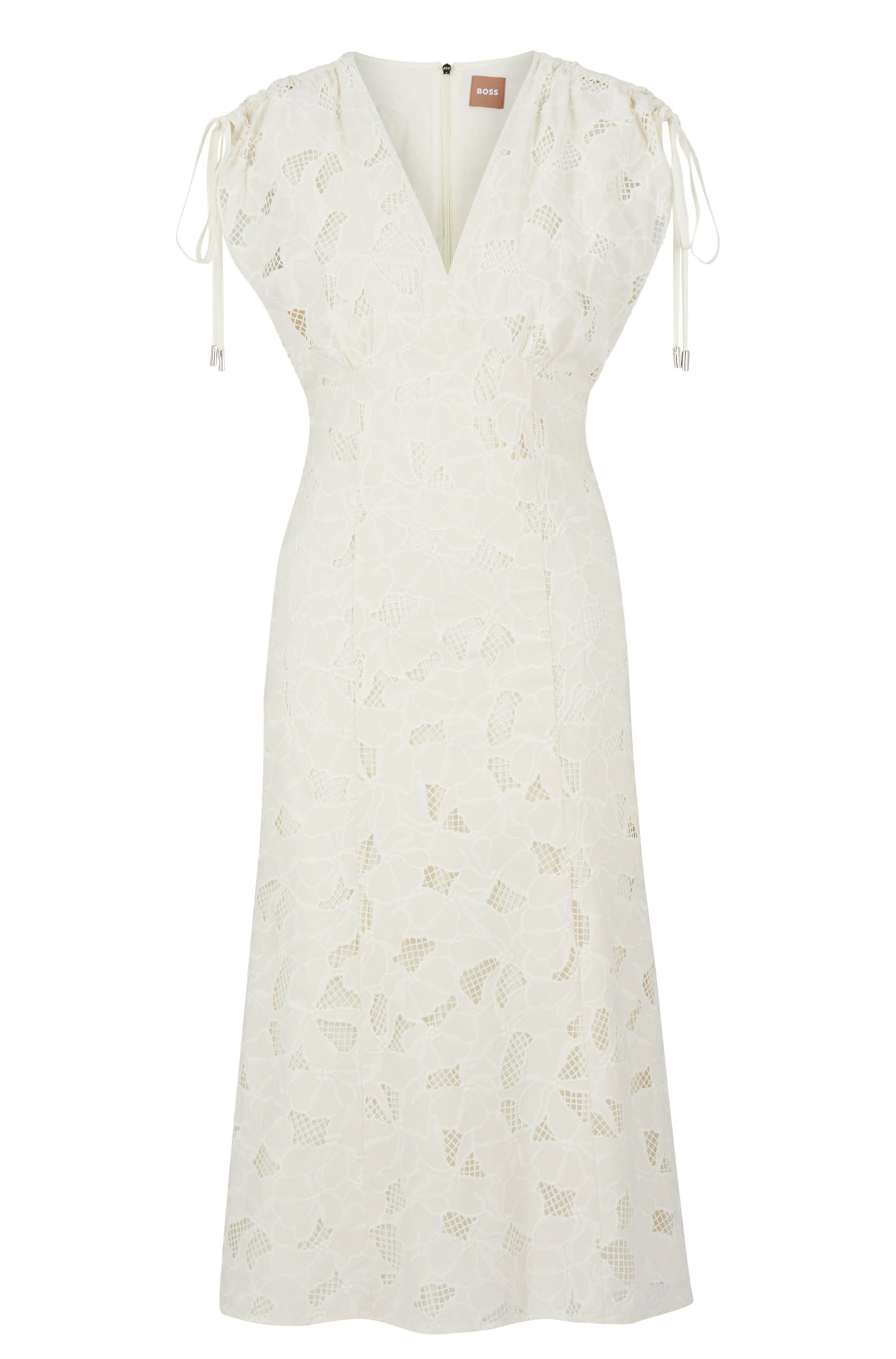 BOSS Kleid 'Dipata' in Weiß: Vorderseite