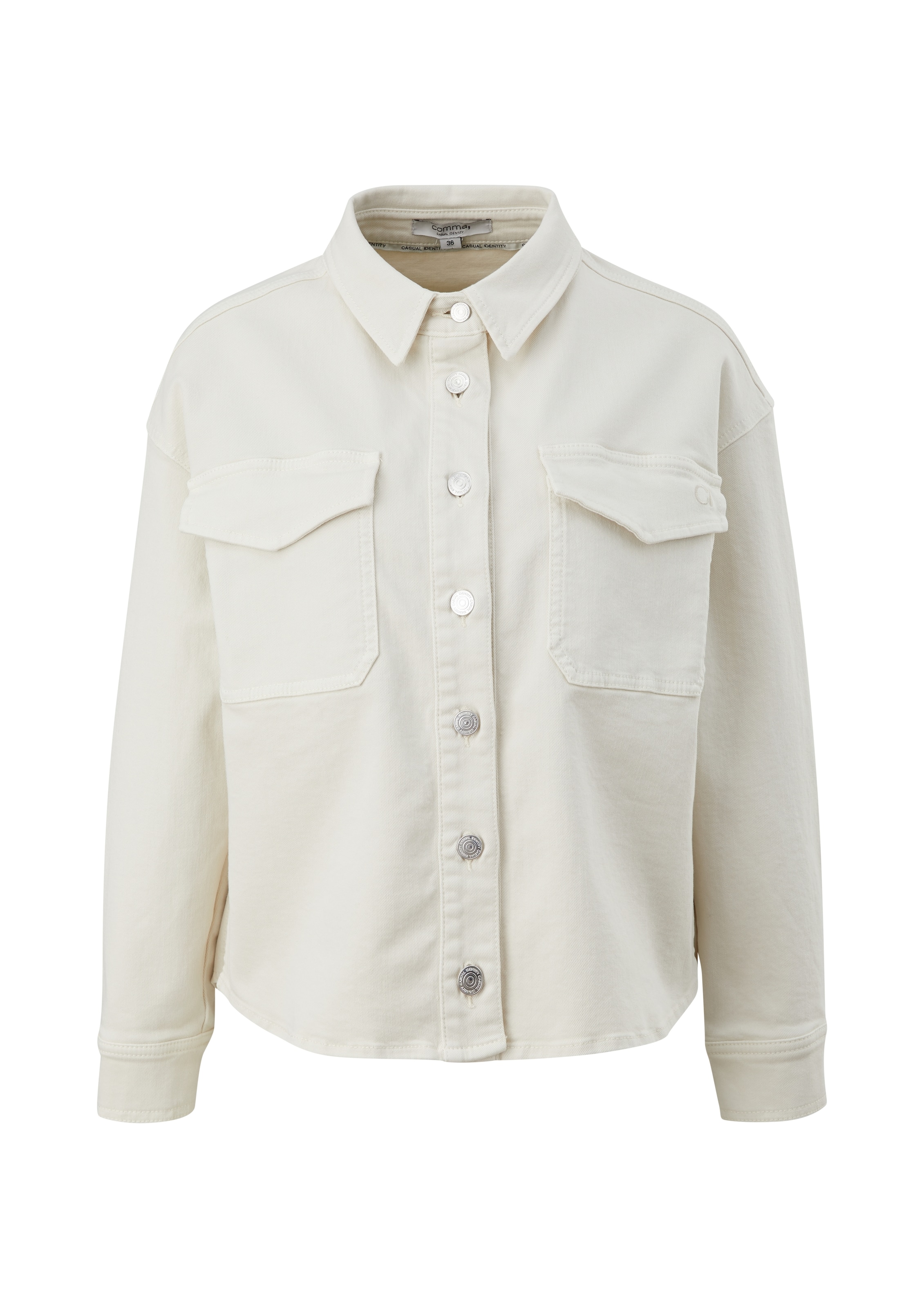 comma casual identity Tussenjas in Beige: voorkant