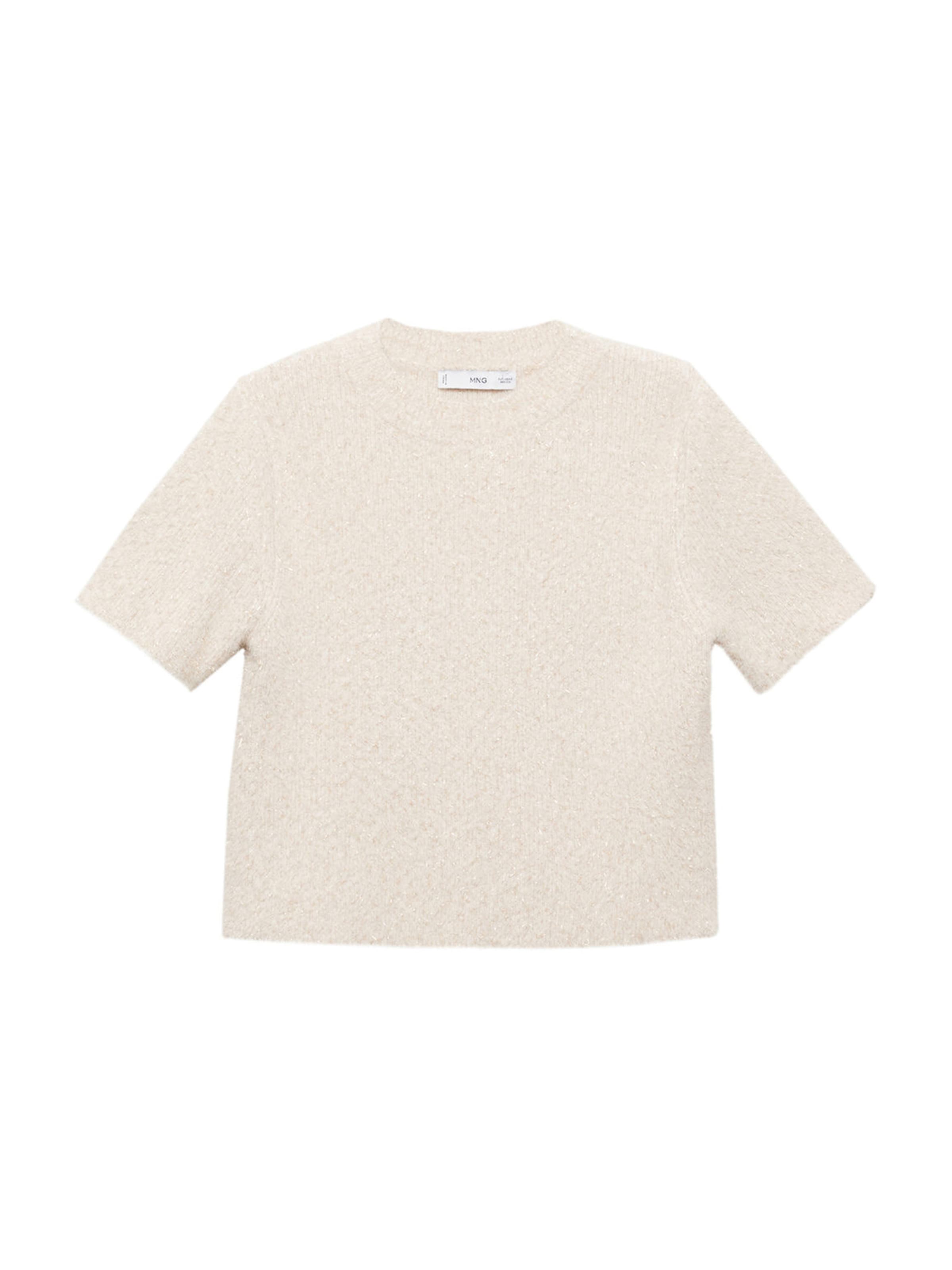 MANGO Sweater 'FLORETO' in Beige: front