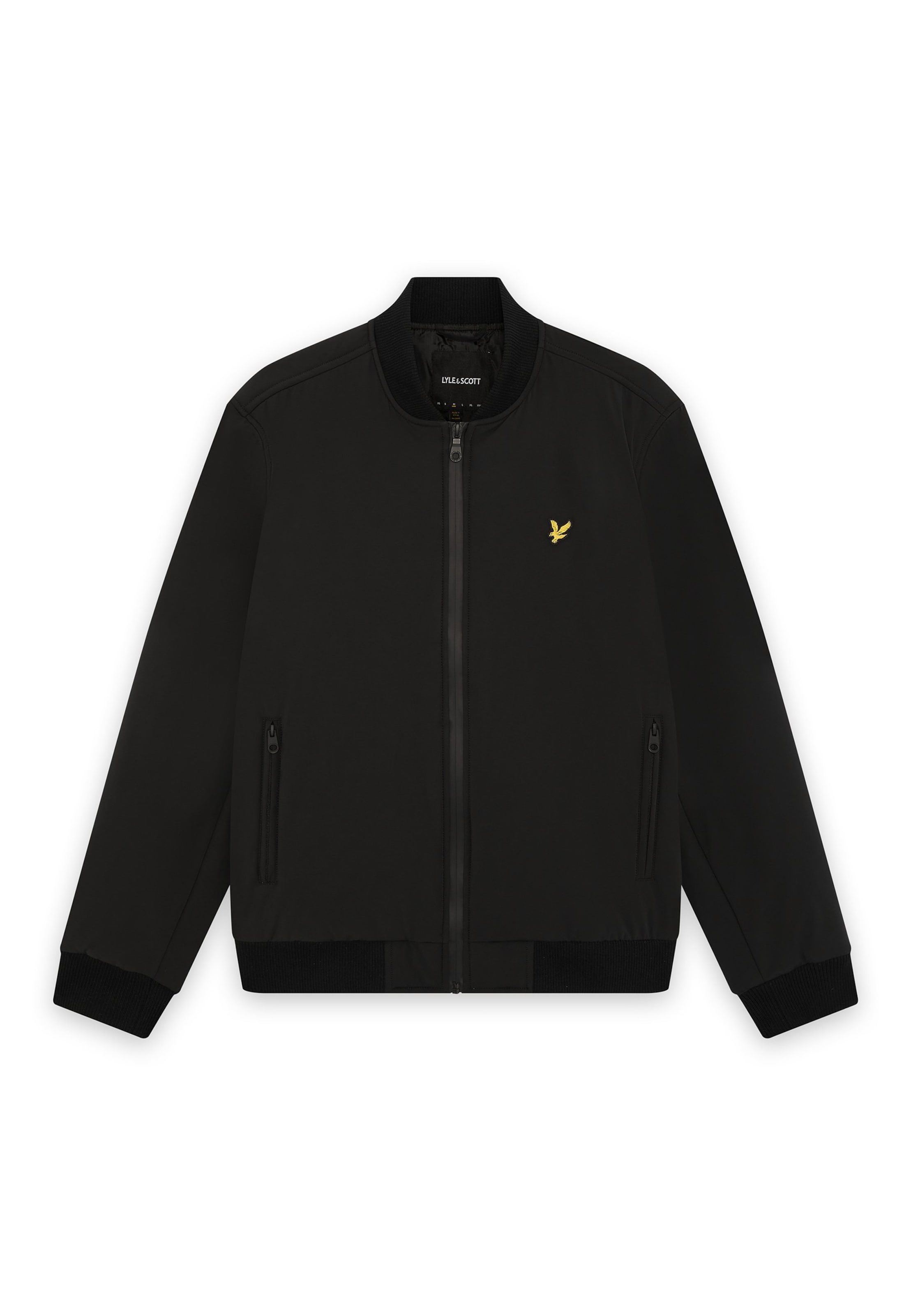Lyle & Scott Overgangsjakke i sort: forside