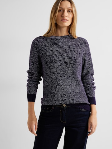 CECIL - Pullover 'Mouline' em azul