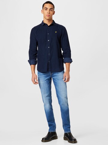 Lyle & Scott Regular fit Overhemd in Blauw