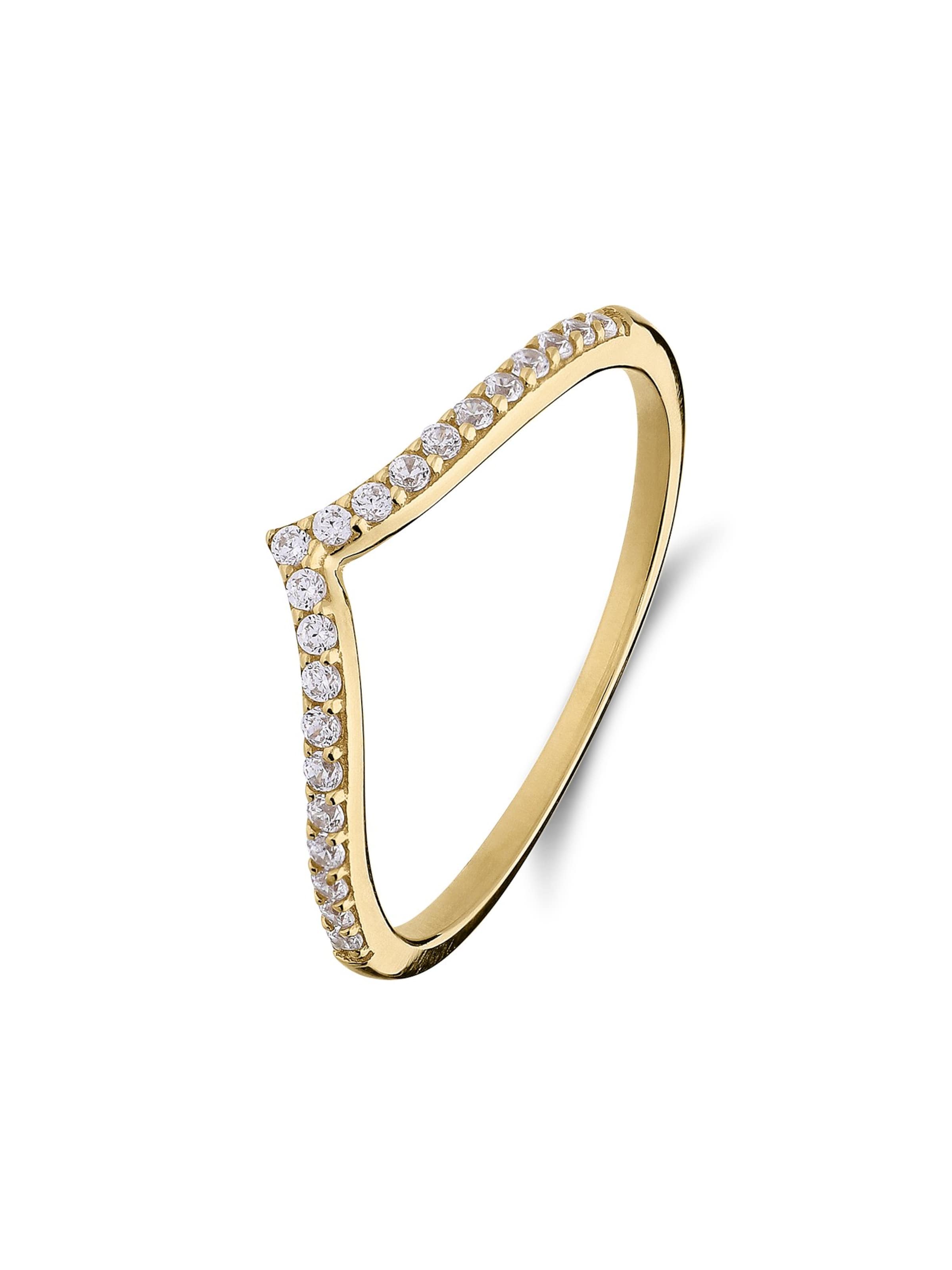 Lucardi Ring 'Statement' in Gold: front
