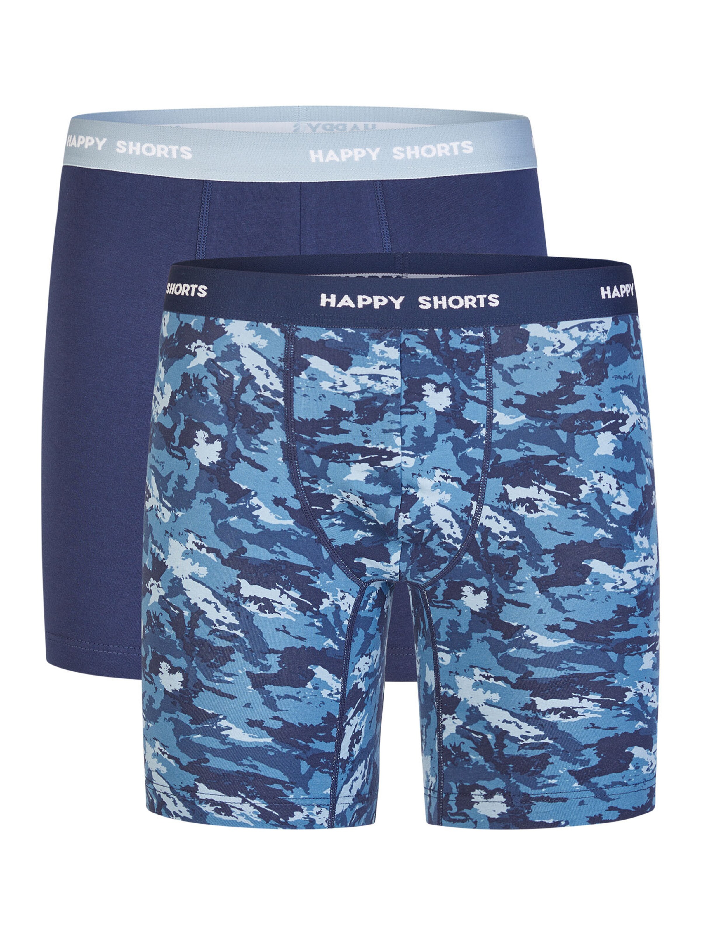 Happy Shorts Boxershorts in Blauw: voorkant