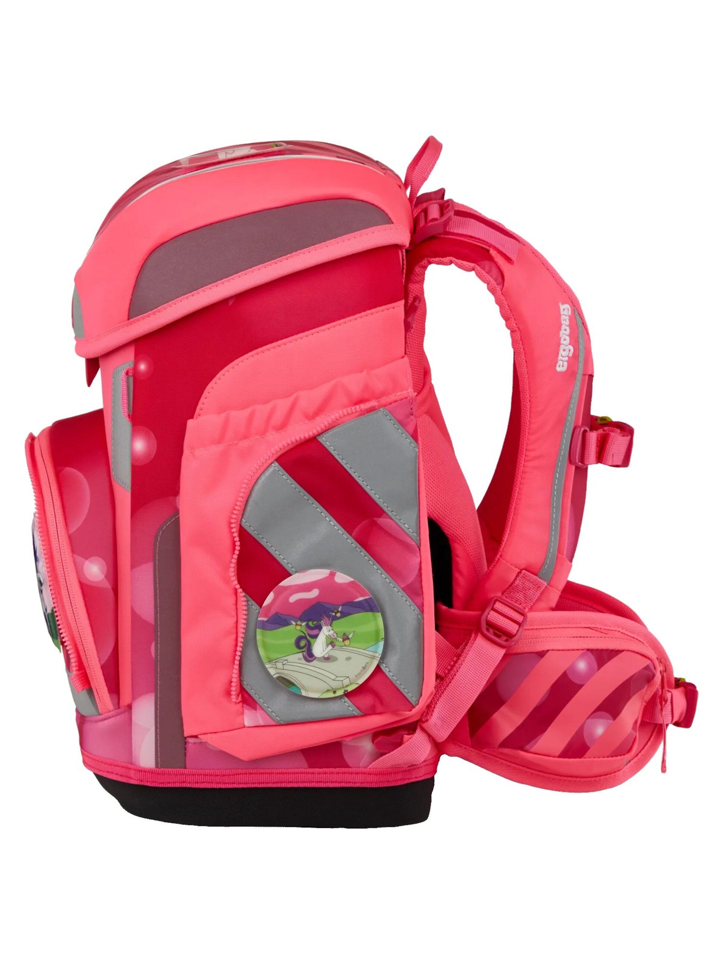 ergobag Backpack 'Schulranzen-Set cubo Set' in Pink