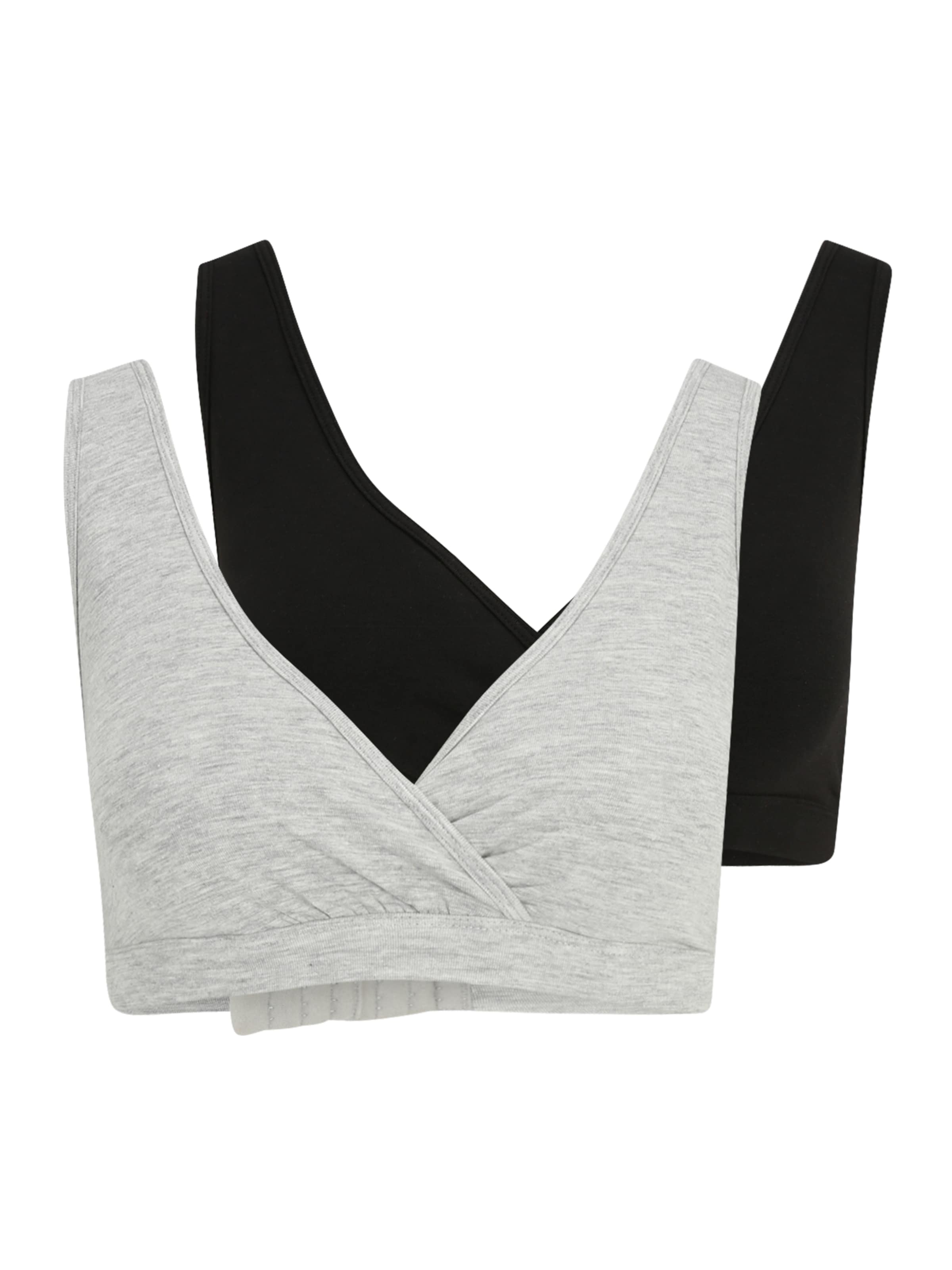 Lindex Maternity Szoptatós melltartók - szürke: elől