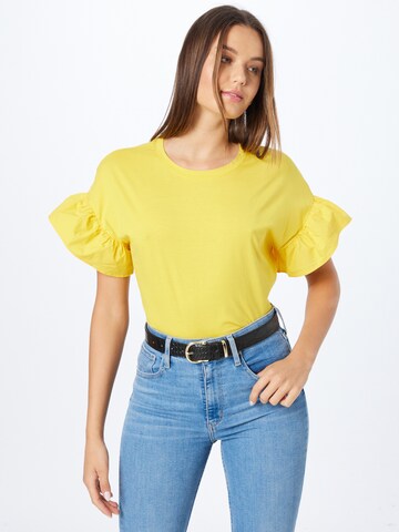 Banana Republic - Camisa 'FLOUNCE' em amarelo: frente