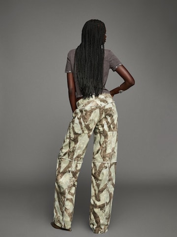 Wide Leg Jean Bershka en vert