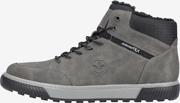 Rieker Lace-Up Boots in Grey