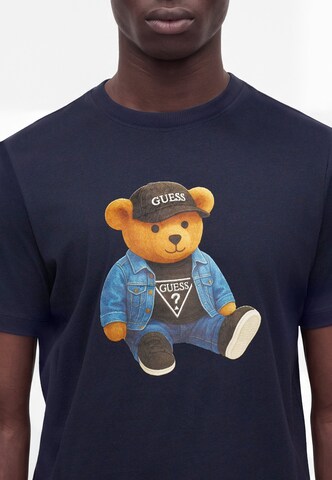 GUESS - Camiseta en azul
