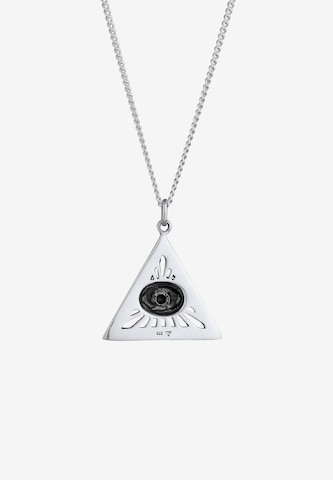 KUZZOI Kette 'Evil Eye, Geo' in Silber