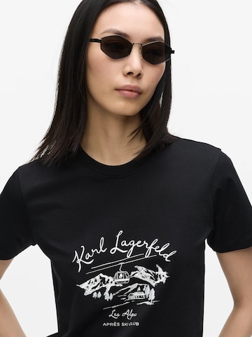 Karl Lagerfeld - Camiseta 'Après Ski Club' en negro