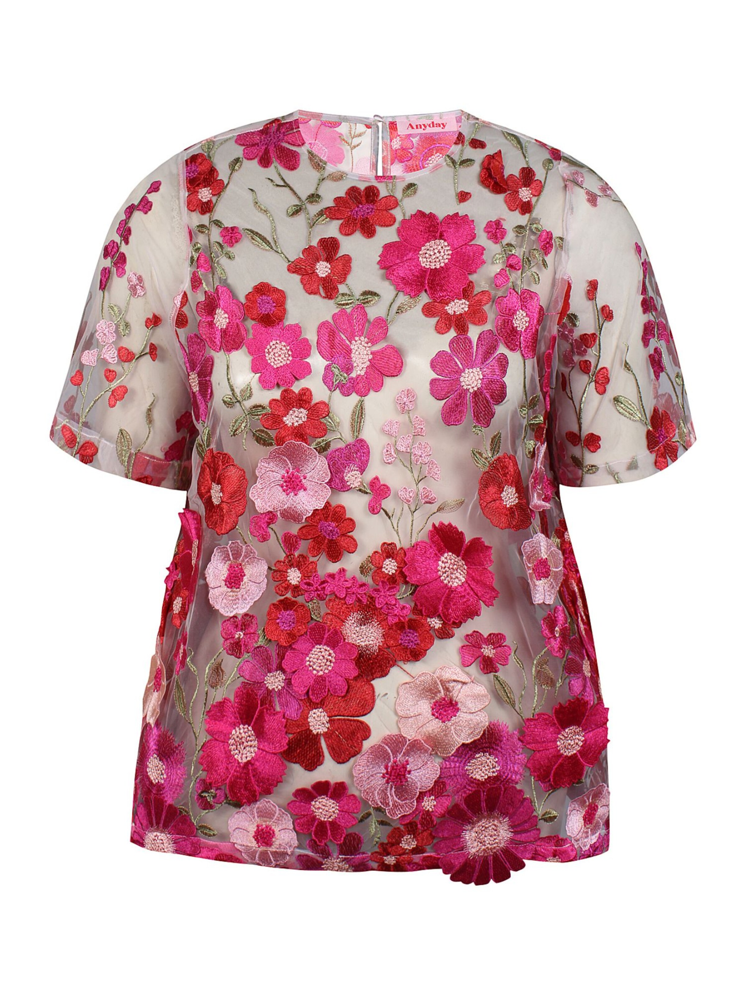 Anyday Bluse 'Flora 493'‌‌‌‌‌‌‌ in Pink: Vorderseite