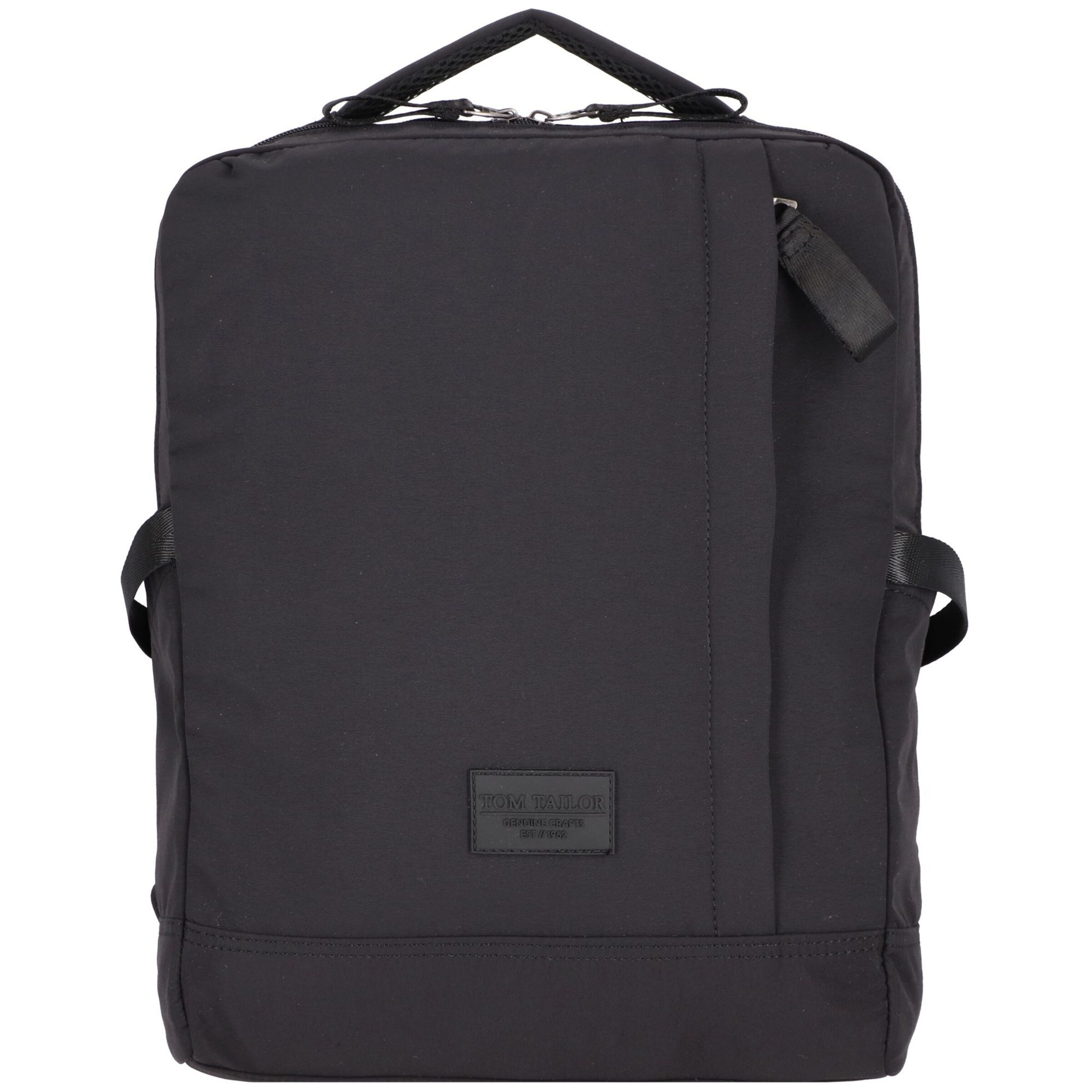 TOM TAILOR Rucksack 'Boston' in Schwarz: Vorderseite