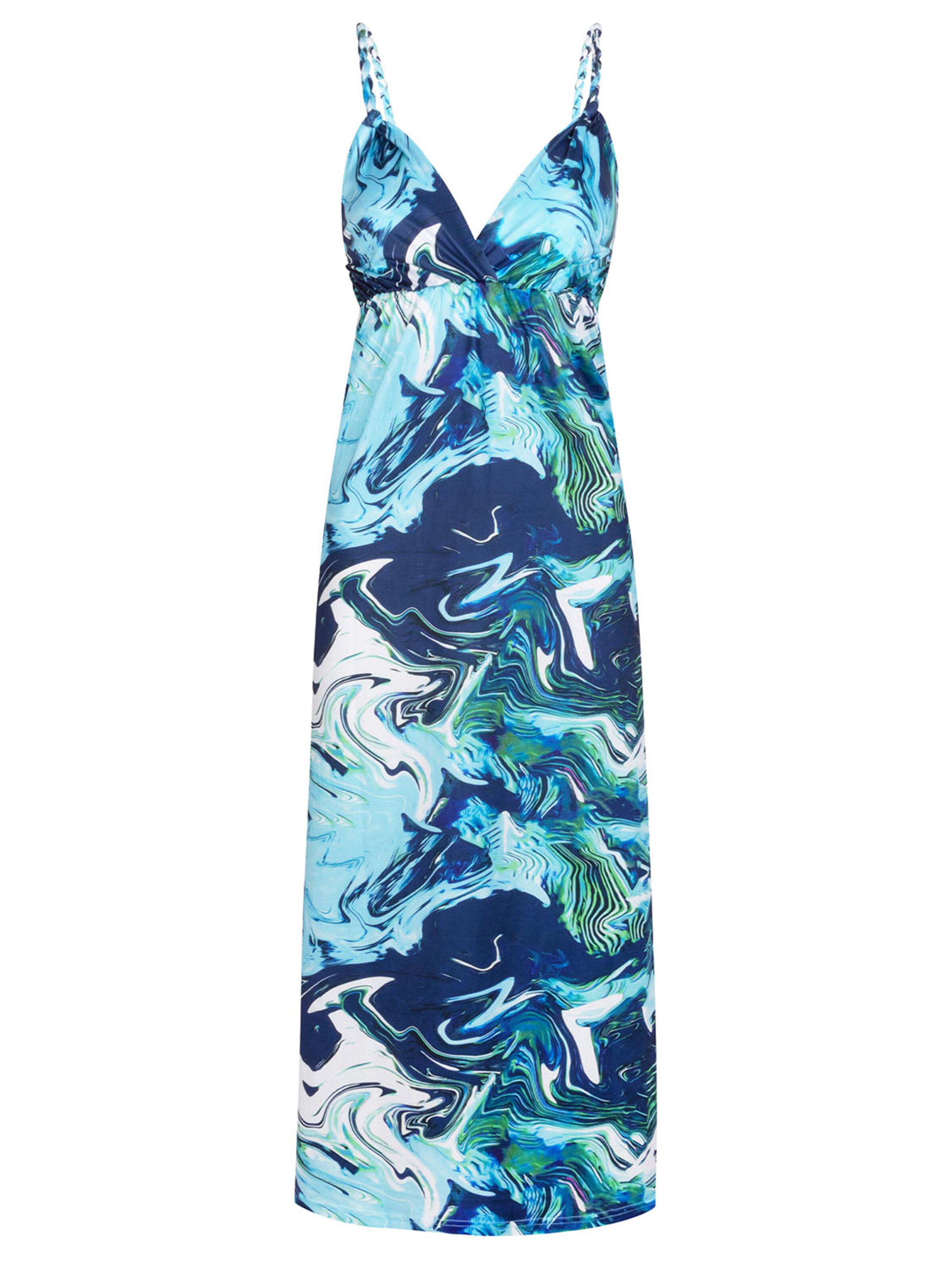 Chic by Lirette Jurk 'Maxi dress Chikitu' in Blauw: voorkant