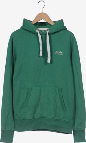 Superdry Sweatshirt & Zip-Up Hoodie in L in Green: front