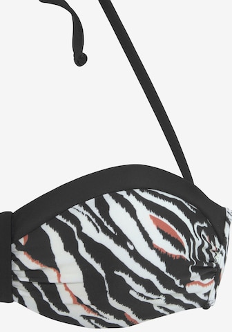 s.Oliver Bandeau Bikinitop in Schwarz