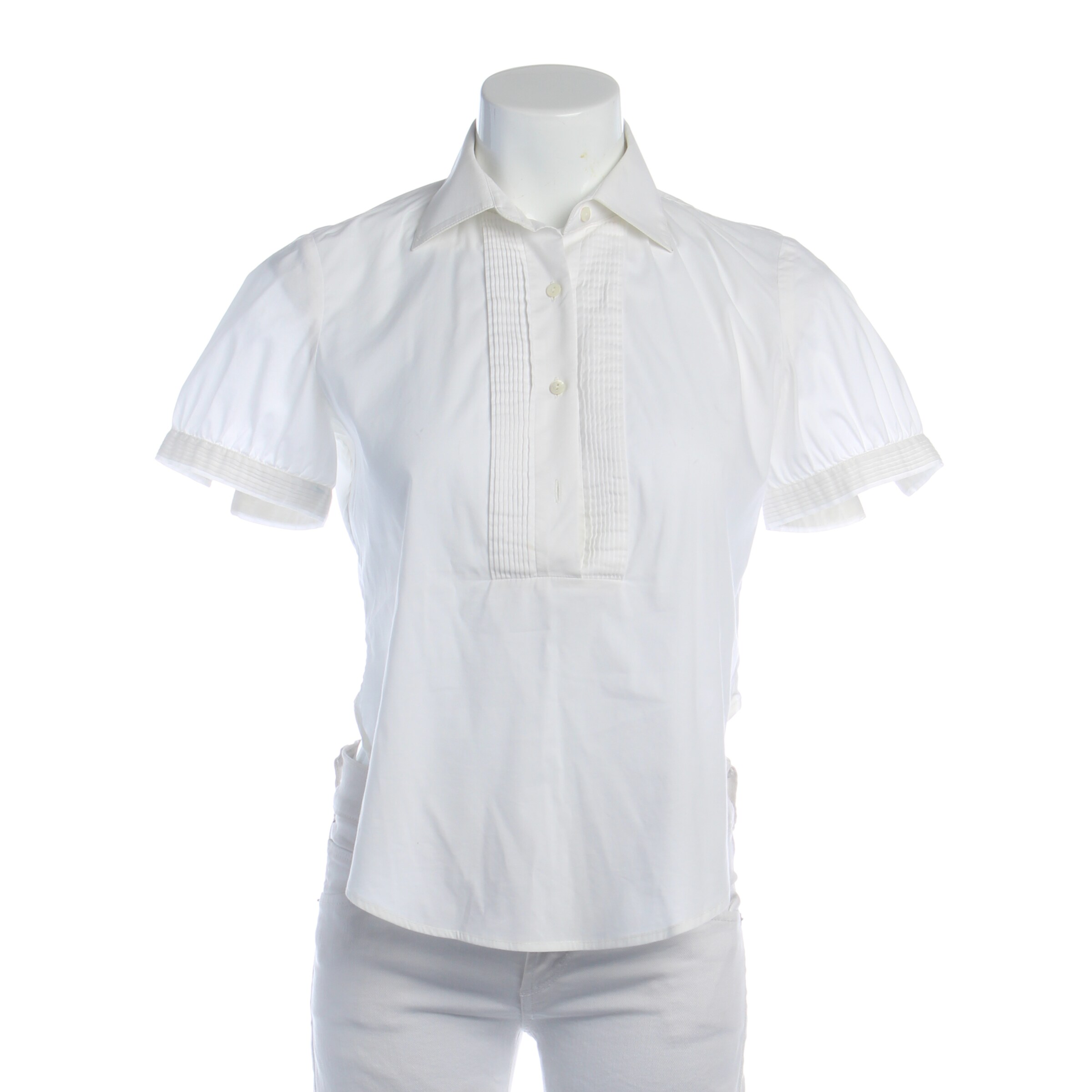 Loro Piana Bluse / Tunika XS in Weiß: Vorderseite