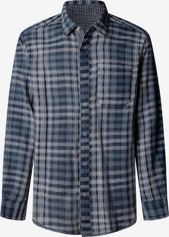 Pepe Jeans - Ajuste regular Camisa 'Rouen' en azul: frente