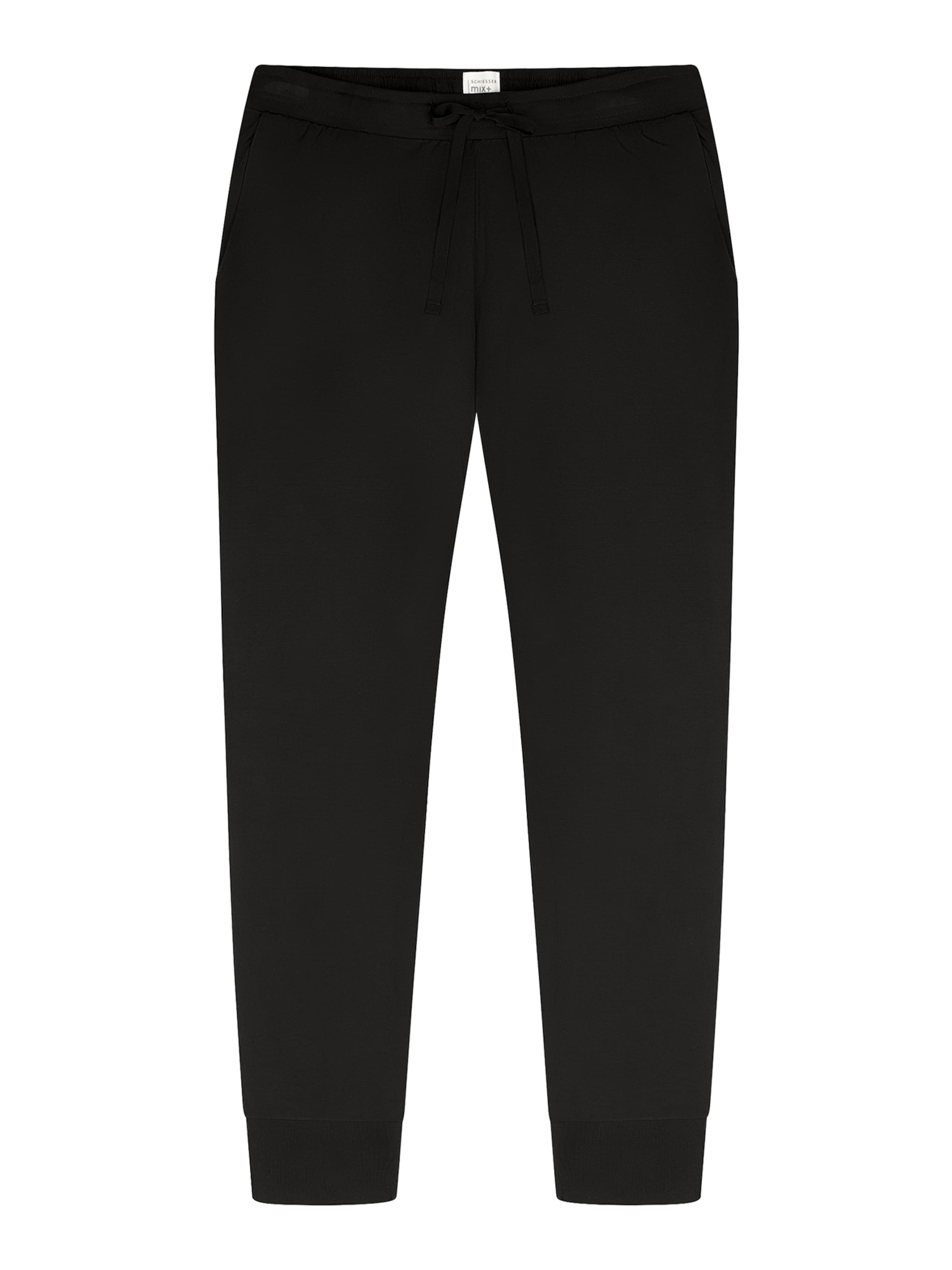 Pantalon de pyjama ' Mix & Relax ' SCHIESSER en noir : devant