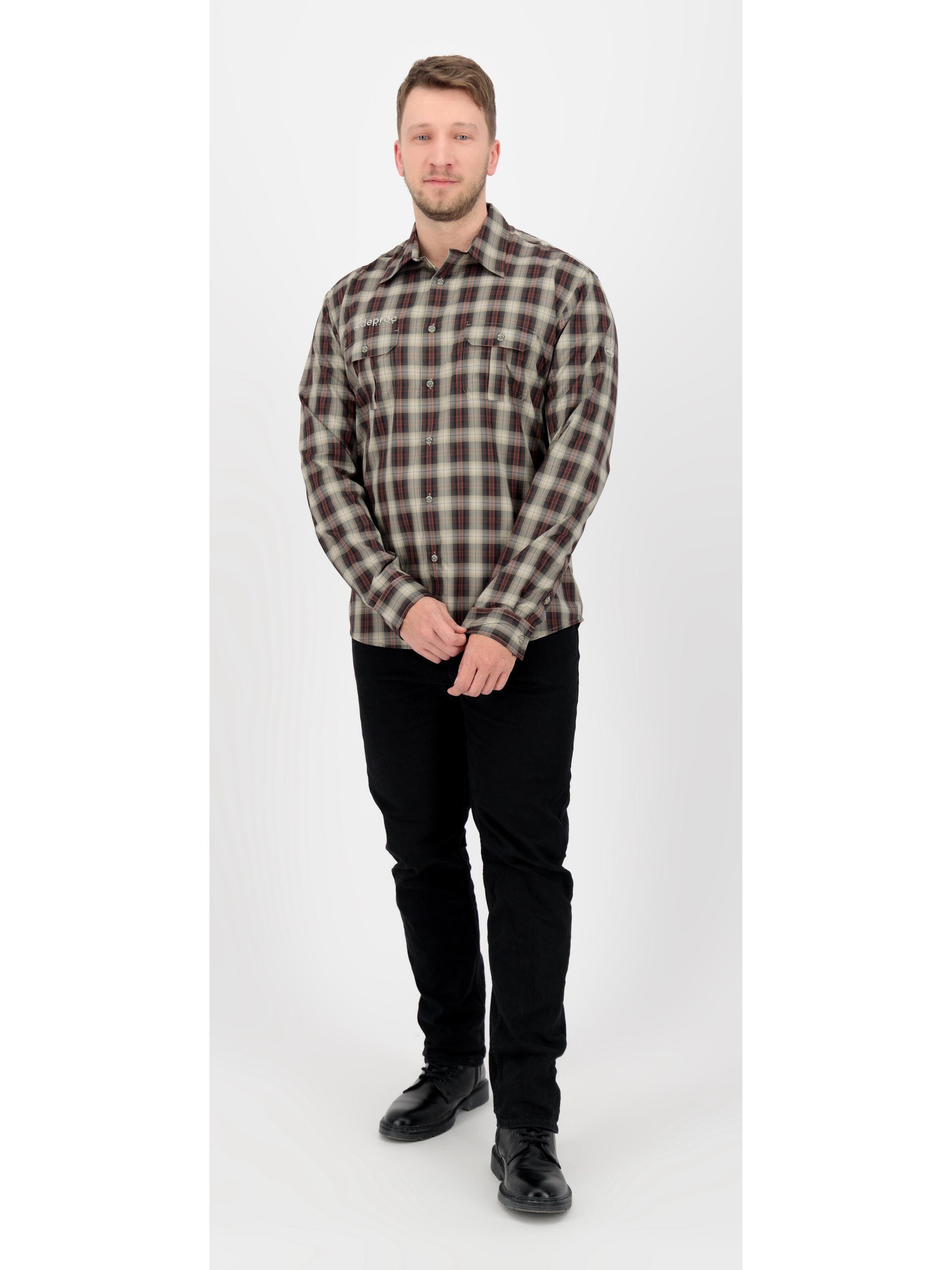 deproc Regular Fit Hemd 'DENVER II Men' in Grau