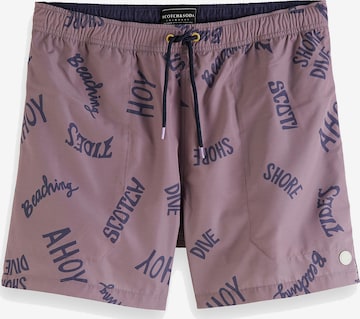 SCOTCH & SODA Board Shorts in Pink: front