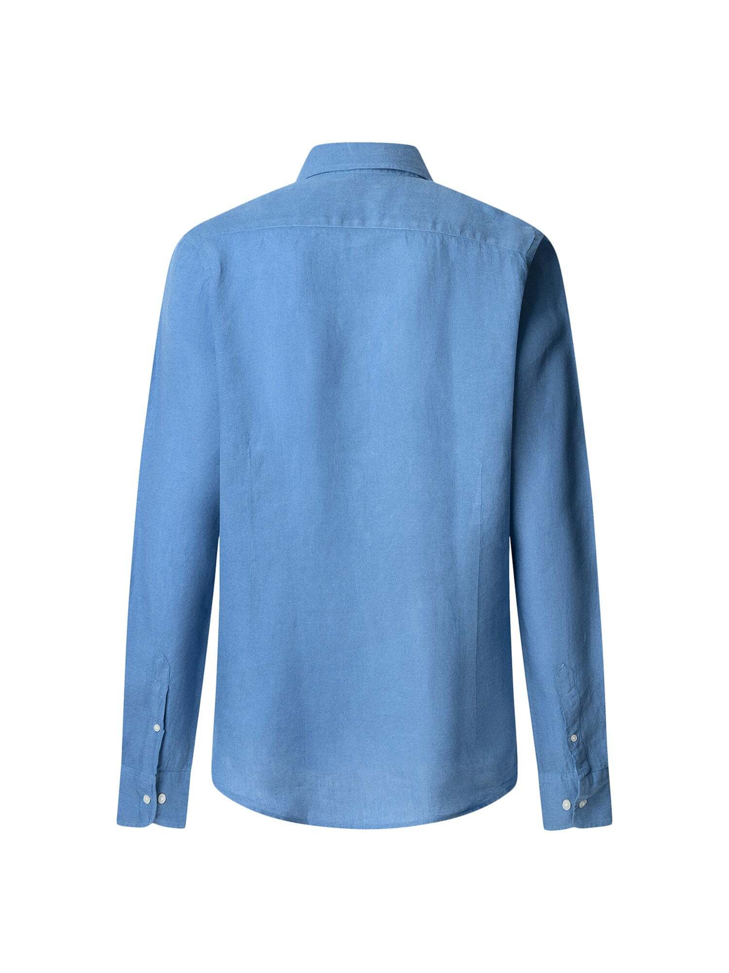 Hackett London Regular fit Button Up Shirt 'Ess' in Blue