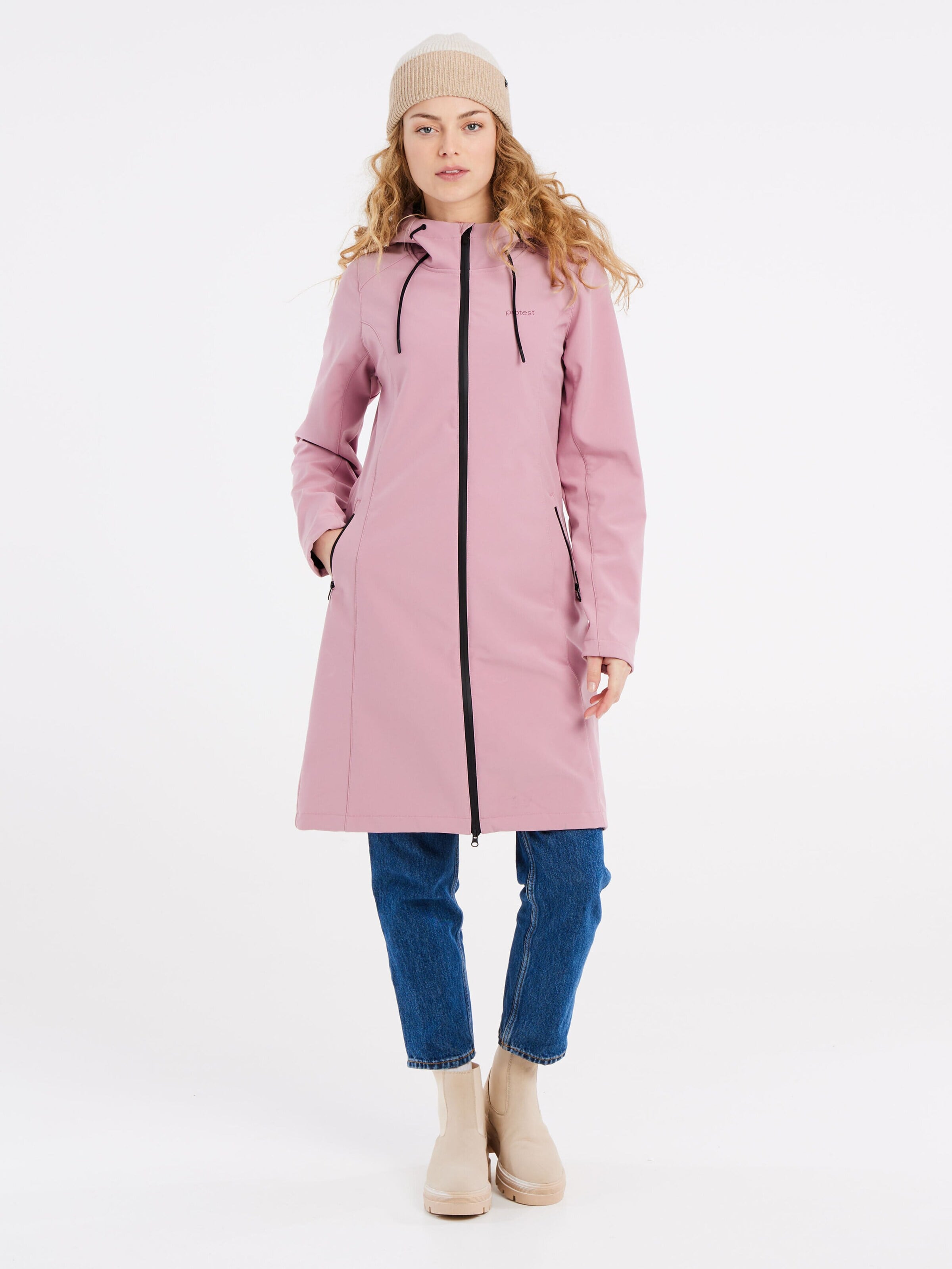 PROTEST Winter jacket 'PRTERIS' in Pink: front