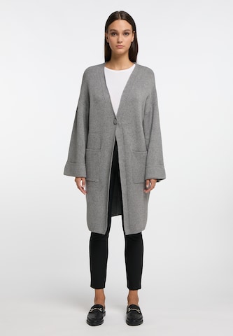 RISA Knit Cardigan in Grey: front