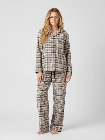 La V Pajama in Beige