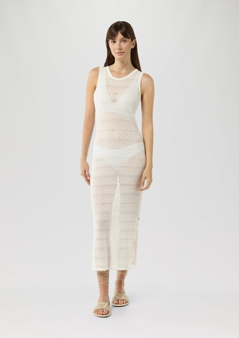 QS Knit dress in White: front