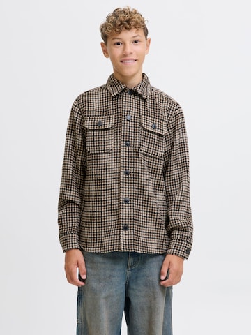 Jack & Jones Junior Comfort Fit Hemd in Braun: Vorderseite