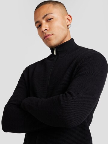 SELECTED Gebreid vest 'SLHROSS' in Zwart