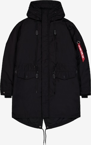 ALPHA INDUSTRIES Välikausitakki värissä musta: etupuoli
