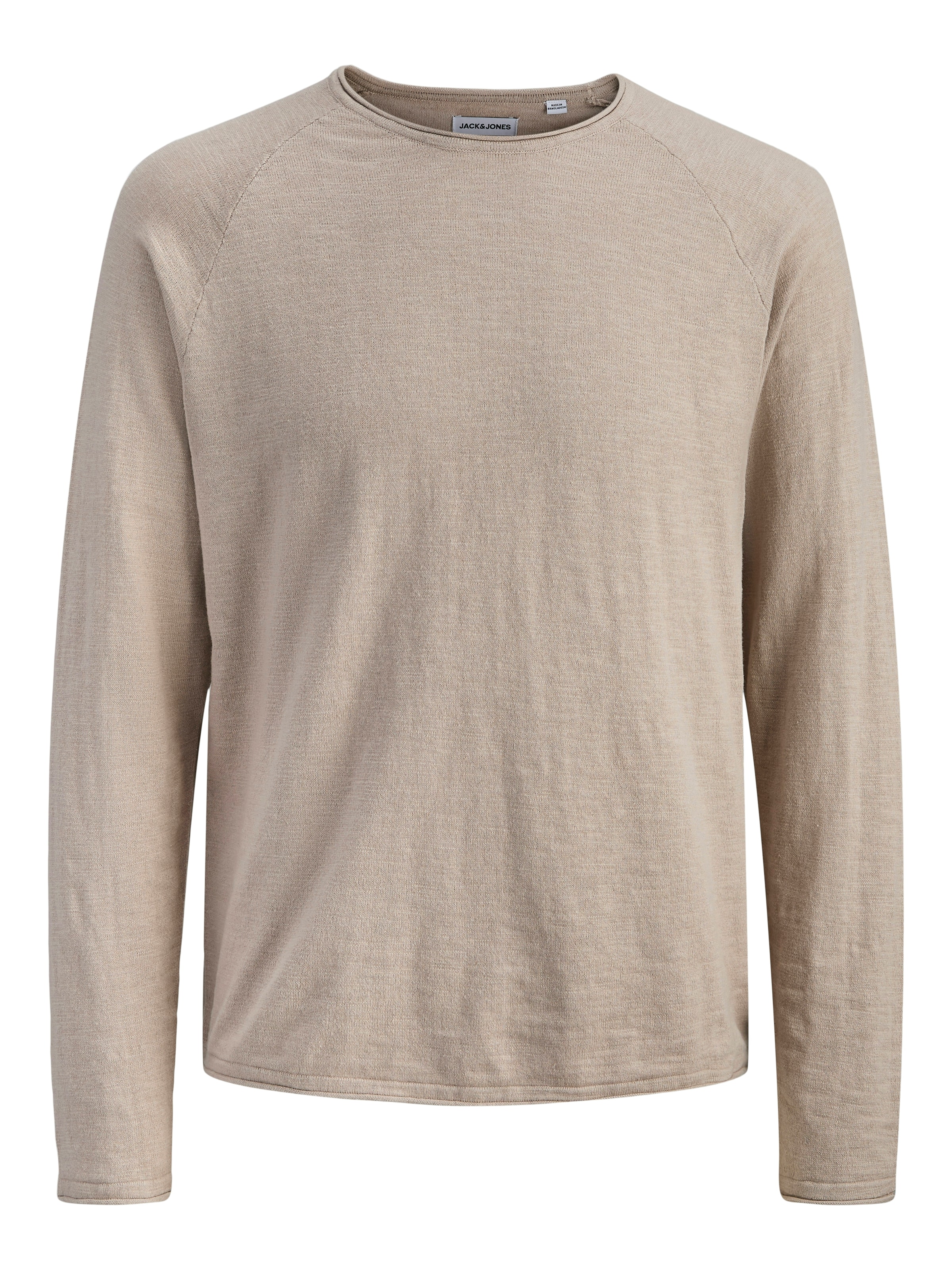 Jack & Jones Plus Sweater in Beige: front